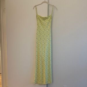 Floral Yellow Maxi Dress